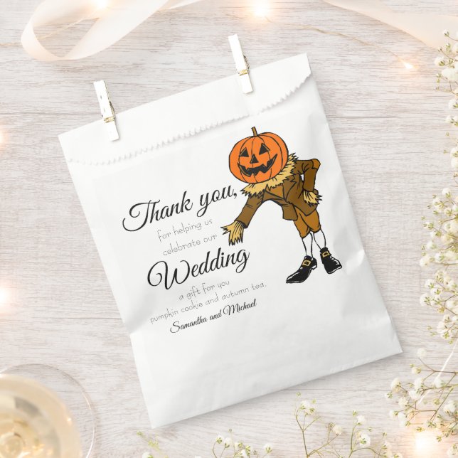 Halloween Hochzeit Danke, dass du Bag-Individuelle Geschenktütchen (Ausgeschnitten)