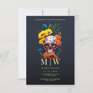 Halloween-Hochzeit Einladung