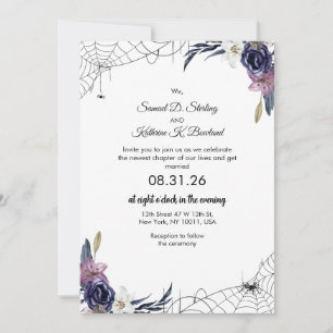 Halloween Hochzeit Einladung