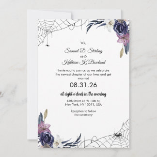 Halloween Hochzeit Einladung