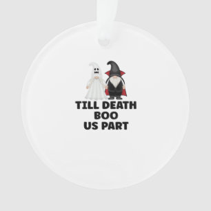Halloween Hochzeit Jubiläum - Bis der Tod uns sche Ornament