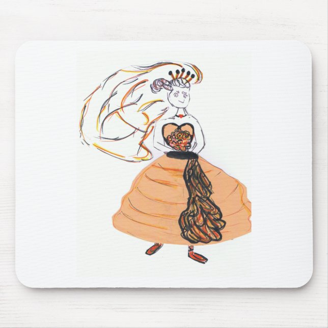 Halloween-Hochzeit Mousepad (Vorne)
