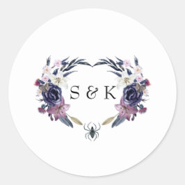 Halloween Hochzeit Runder Aufkleber