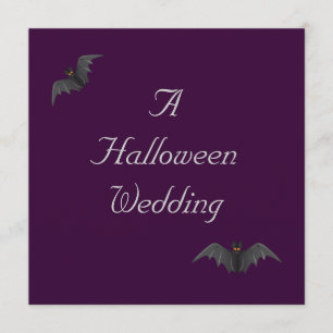 Halloween-Hochzeit - Schläger-Duo [a] Einladung