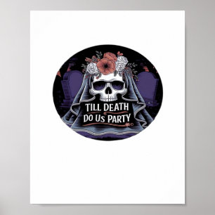 Halloween-Hochzeit Spukhochzeit Halloween-Party T Poster