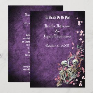 Halloween-Hochzeitseinladung Einladung