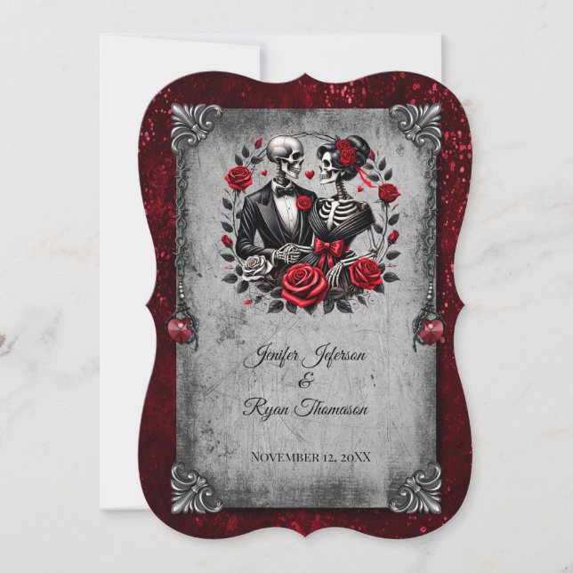 Halloween-Hochzeitseinladung Einladung (Vorderseite)