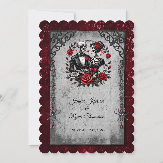 Halloween-Hochzeitseinladung Einladung (Vorderseite)