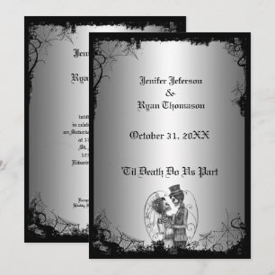 Halloween-Hochzeitseinladung Einladung
