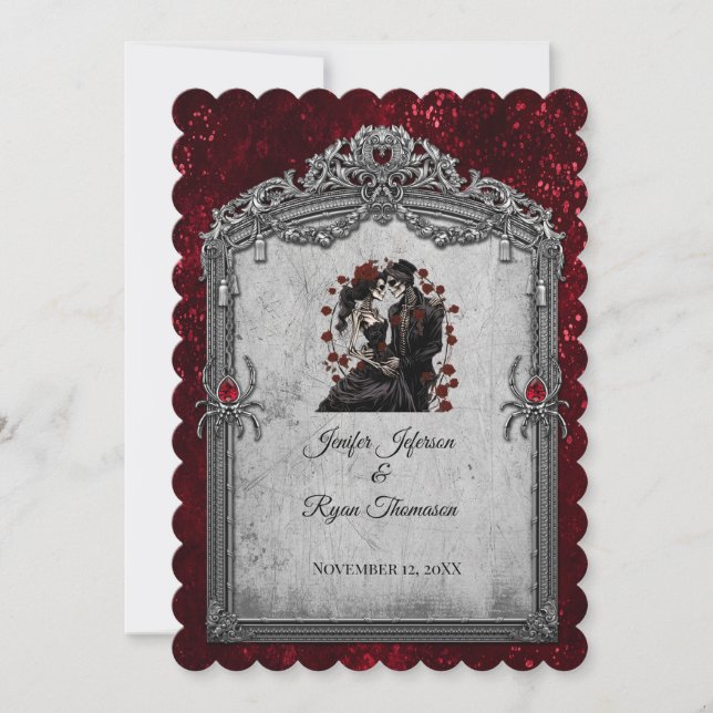 Halloween-Hochzeitseinladung Einladung (Vorderseite)