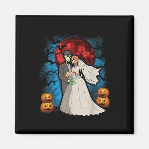 Halloween Hochzeitsgeschenk Skeleton Couple Bride Magnet