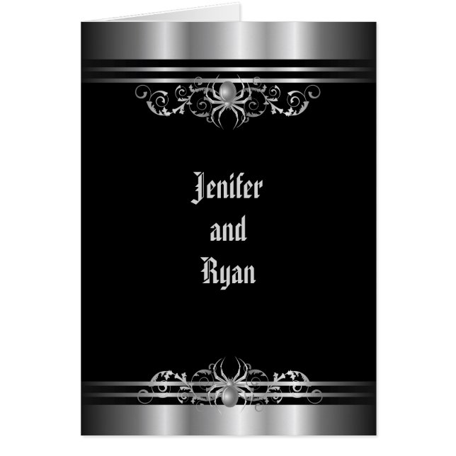 Halloween-Hochzeitsmenü (Vorne)