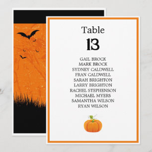 Halloween Hochzeitstabelle für Beängstigende Baumt