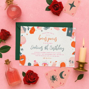 Halloween Hocus Pocus Witch Geburtstagseinladung Einladung