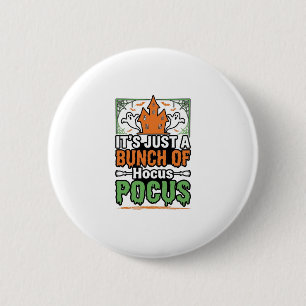Halloween Hocus Pocus Zitat Vektor Design_1 Button