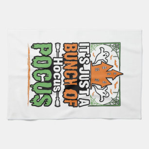 Halloween Hocus Pocus Zitat Vektor Design_1 Geschirrtuch