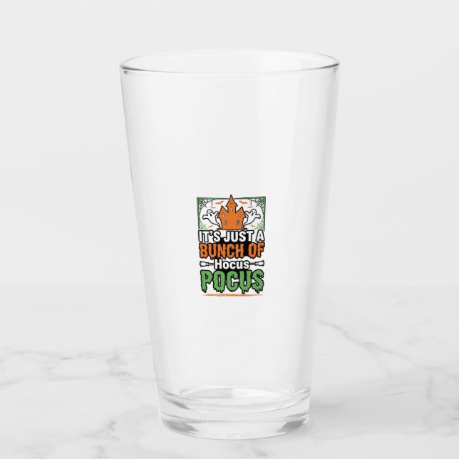 Halloween Hocus Pocus Zitat Vektor Design_1 Glas (Vorderseite)