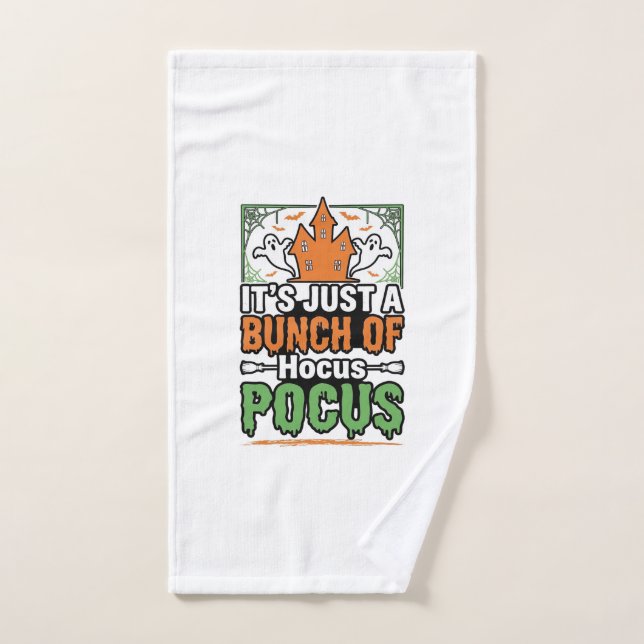 Halloween Hocus Pocus Zitat Vektor Design_1 Handtuch (Handtuch)