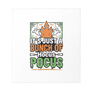 Halloween Hocus Pocus Zitat Vektor Design_1 Notizblock