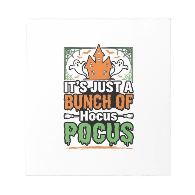 Halloween Hocus Pocus Zitat Vektor Design_1 Notizblock (Vorderseite)