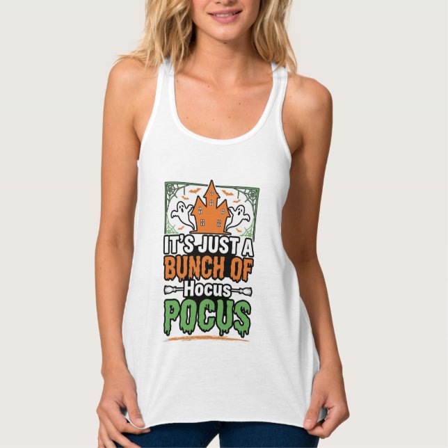 Halloween Hocus Pocus Zitat Vektor Design_1 Tank Top (Vorderseite)