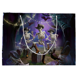 Halloween Hoedown-Herumwirbelung, tanzende Skelett Große Geschenktüte