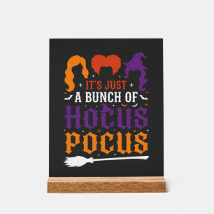 Halloween Hokuspokus Hexen-Typografie Vektor Acrylschild
