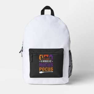 Halloween Hokuspokus Hexen-Typografie Vektor Bedruckter Rucksack