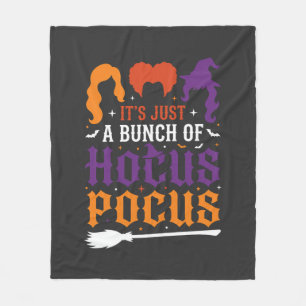 Halloween Hokuspokus Hexen-Typografie Vektor Fleecedecke