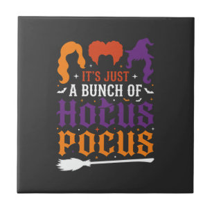 Halloween Hokuspokus Hexen-Typografie Vektor Fliese