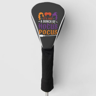 Halloween Hokuspokus Hexen-Typografie Vektor Golf Headcover