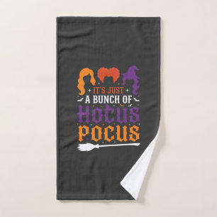 Halloween Hokuspokus Hexen-Typografie Vektor Handtuch