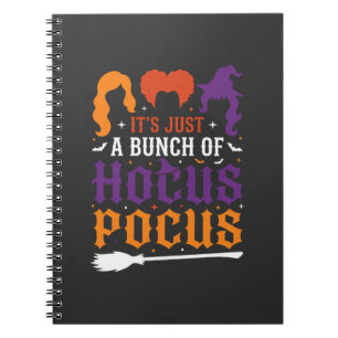 Halloween Hokuspokus Hexen-Typografie Vektor Notizblock