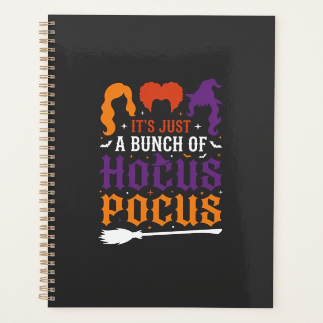 Halloween Hokuspokus Hexen-Typografie Vektor Planer (Vorderseite)