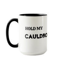 Halloween Hold My Cauldron Tasse, 15 oz