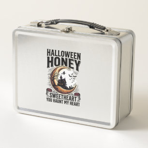 Halloween-Honig-Shirt Süßes Gruselliebe Design_1 Metall Brotdose