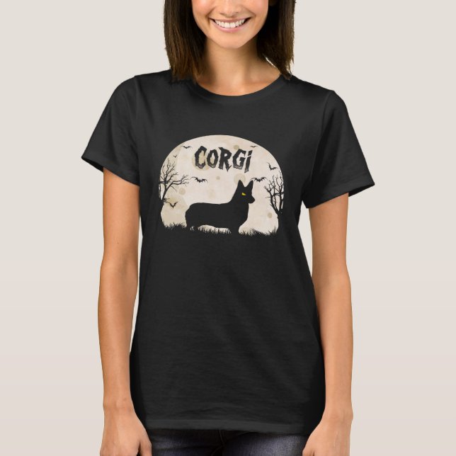 Halloween Horror Corgi T-Shirt (Vorderseite)