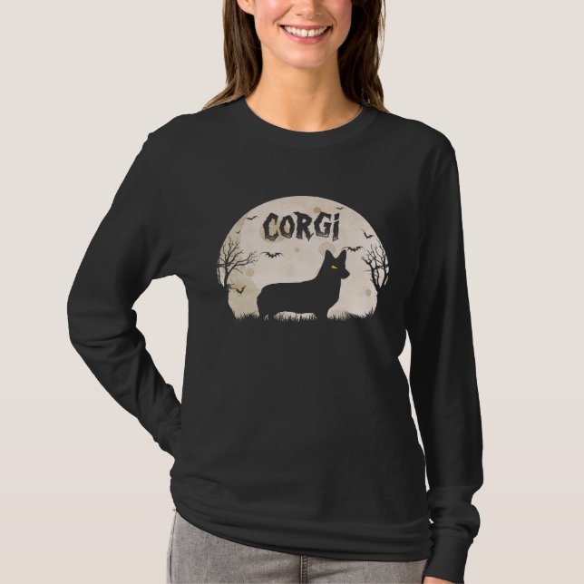 Halloween Horror Corgi T-Shirt (Vorderseite)