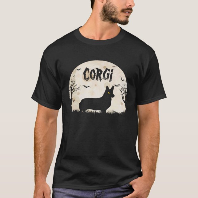 Halloween-Horror-Corgi T-Shirt (Vorderseite)