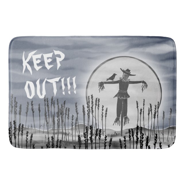 Halloween Horror Creepy Scarecrow Bath Mat Badematte (Vorderseite)