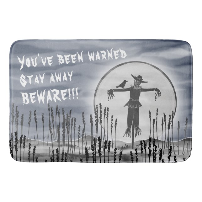 Halloween Horror Creepy Scarecrow Bath Mat Badematte (Vorderseite)