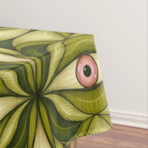 Halloween Horror Eyes Green Creepy Witchy Goth Tischdecke