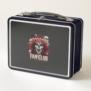Halloween-Horror-Fan-Club-Vampir-Schädel Metall Brotdose