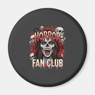Halloween-Horror-Fanclub-Vampir-Schädel Magnet
