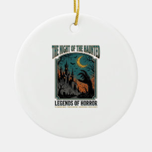 Halloween-Horror-Geisterhafte Nacht Vintage Grusel Keramik Ornament
