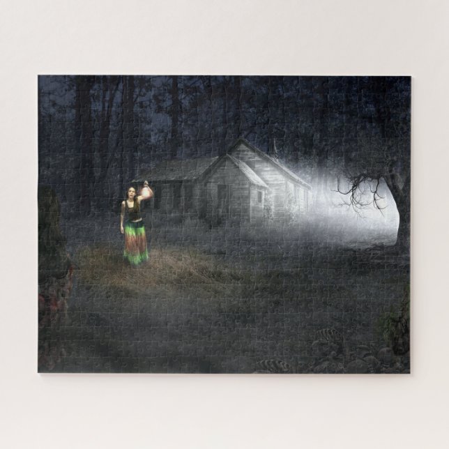 Halloween Horror House Puzzle (Horizontal)