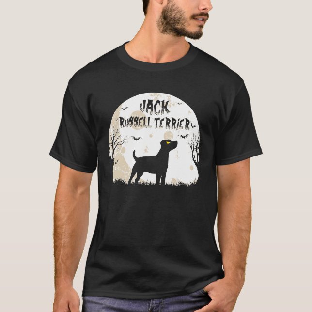 Halloween Horror Jack Russell Terrier T-Shirt (Vorderseite)