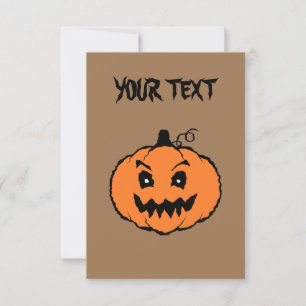 Halloween Horror Kürbis Karte