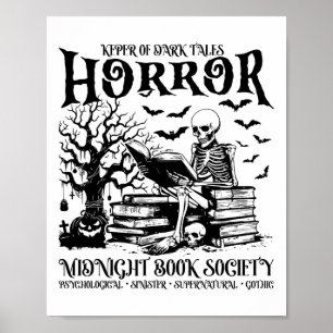 Halloween Horror Midnight Book Club Society Litera Poster