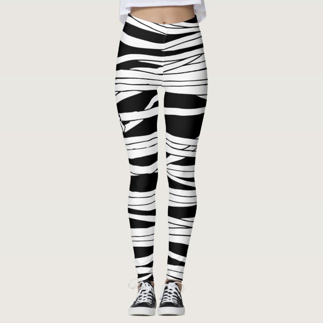 Halloween Horror Movie Mummy Bandages Leggings (Vorderseite)
